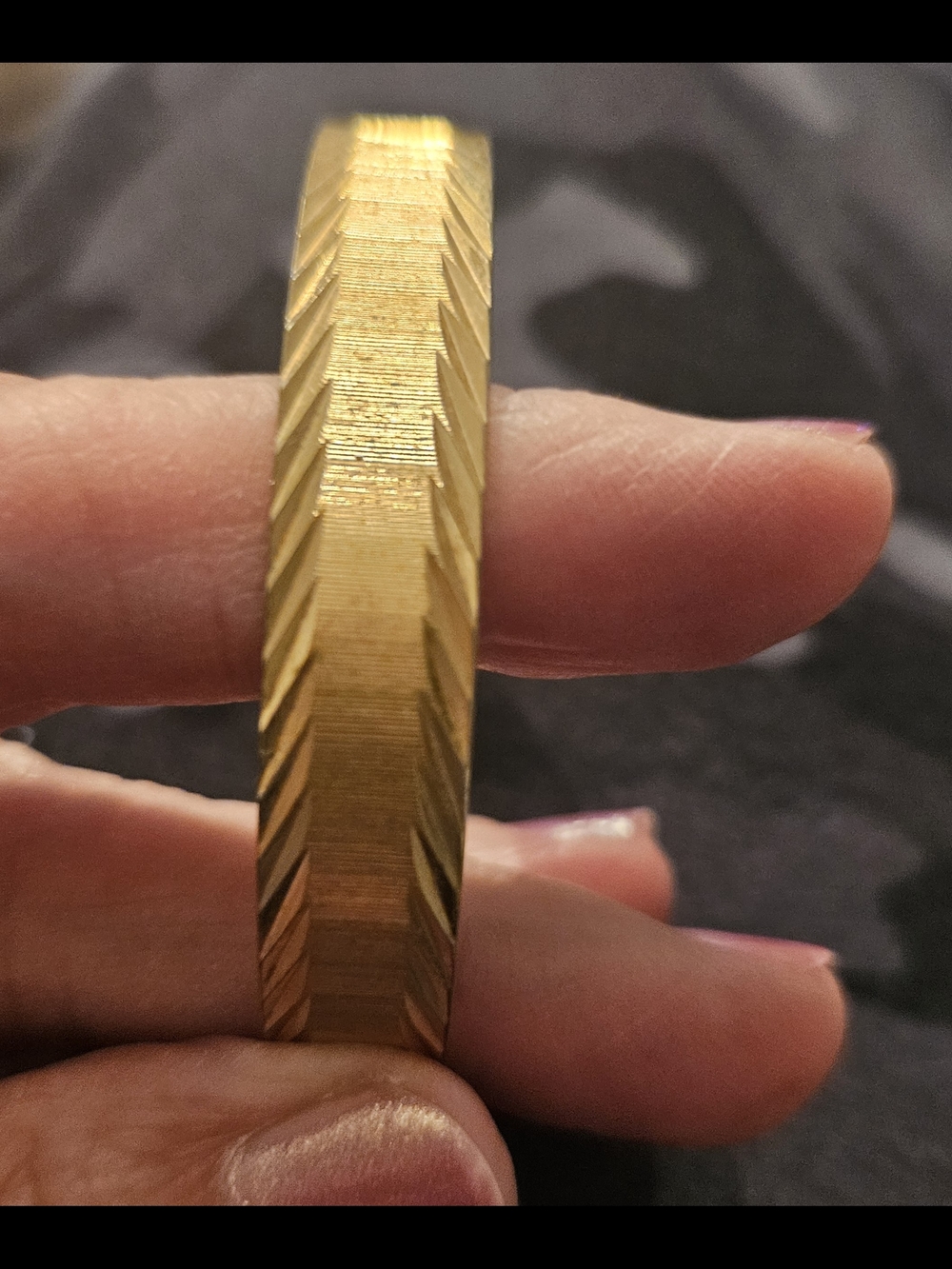 SIGNED MONET Gold-Tone Textured Bangle Bracelet - Women Jewelry